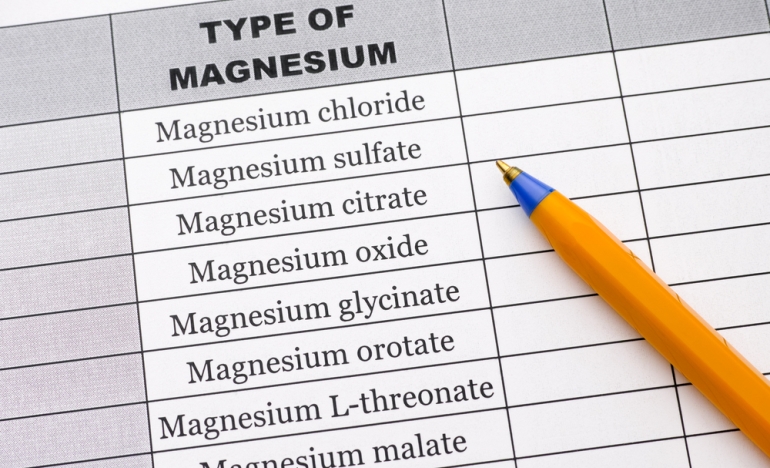 Magnesium-druhy magnesia-druhy horciku