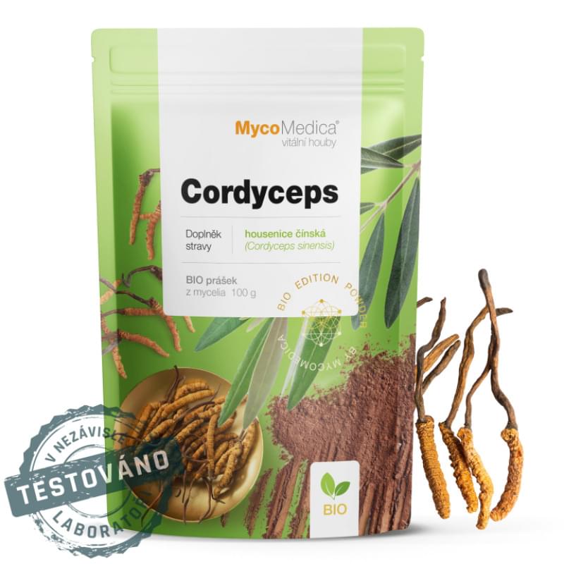 cordyceps bio prášek 100 g mycomedica