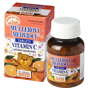 Müllerovy medvídci (vitamin C s příchutí mandarinky) 45 tbl