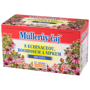 Müllerův čaj s echinaceou, rooibosem a šípkem 20 sáčků