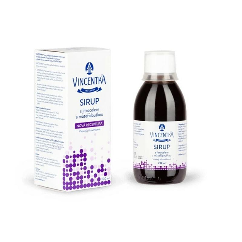 Vincentka-jitrocelový-sirup Vincentka-jitrocelový-sirup
